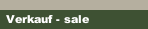 Verkauf - sale